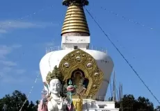 Buddha temple in Dehradun.