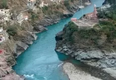 Confluence of two Holy Rivers Alaknanda and Bhagirathi (Ganga or Ganges is named from here)