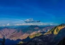 splendid view of Himalayas from Dhanaulti.