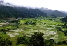A beautiful view of village Binta near Dwarahat, Uttarakhand.