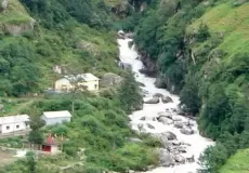 Lakshman Ganga River flowing from Ghangaria to Govindghat and meets Alaknanda