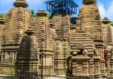 Jageshwar is a Hindu pilgrimage town in Almora district, Uttarakhand. The temple city comprises a cluster of 124 large and small stone temples, dating 9th to 13th century AD, with many preserved by the Archaeological Survey of India (ASI).