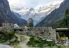 Bridge at Janki Chatti Yamunotri, Uttarakhand.