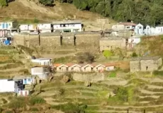 View of KanakChauri Village