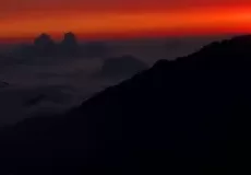 Mesmerizing sunset view from Kanatal, Tehri Garhwal 