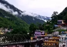 Karnprayag during monsoon.