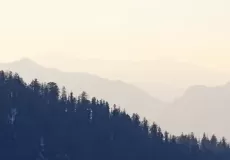 Evening views from Kedarkantha base camp
