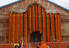 Kedarnath dham on the first day.