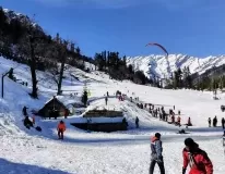 Solang Valley in Manali during winters