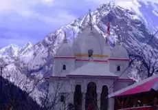 Mukhba Village, Uttarkashi - Winter Shrine for Worship of goddess Ganga. Main shrine, Gangotri remains closed due to heavy snowfall during winters.