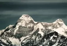 Nanda Devi, 7,816 m (25,643 ft) (Goddess of Bliss) â€“ The highest mountain in Uttarakhand , the second highest mountain in India and the highest entirely within the country(Kangchenjunga being on the border of India and Nepal).