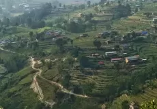 View from Nagarkot panoramic hiking trail