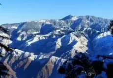 Nag Tibba Summit during winters after snowfall