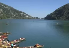 Beauty of naini lake and sparkling water.