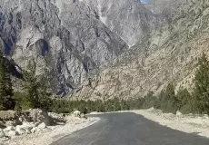 Road heading to Nelang valley Uttarakhand.