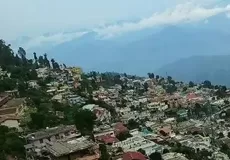 A beautiful view of Pauri Town in Pauri Garhwal Uttarakhand.