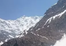 view of Pindari Glacier Mountains