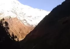 Morning view of Pithoragarh valley.