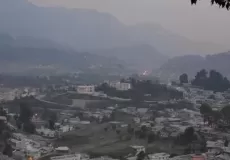 Evening view of Pithoragarh City.