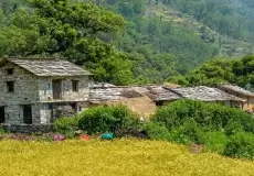 Traditional house of Uttarakhand, (On the way to Roopkund).