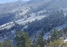 Nearby area of Sankri village after snowfall