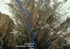 Trek Map from Yamunotri to Saptrishi Kund