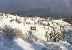 Shitlakhet valley after snowfall. Around Shyahi Devi.