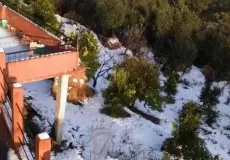 View from a hotel room in Shitlakhet after snowfall. Around Shyahi Devi.