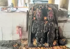 Idols at Shri Triyuginarayan temple.