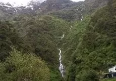 Yamunotri temple in Monsoon.